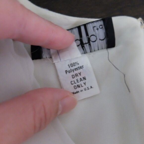 Late Edition Ltd Vintage Black & White Dress Size 8 - Picture 7 of 10